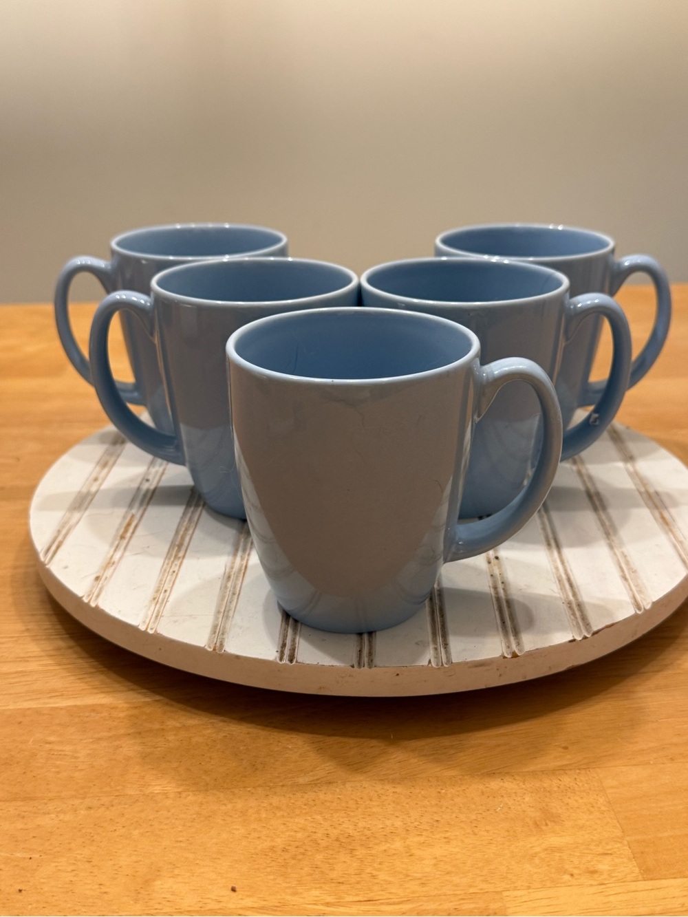 Vintage Corelle Stoneware Periwinkle Blue Coffee Cup Mug 12 Ounce